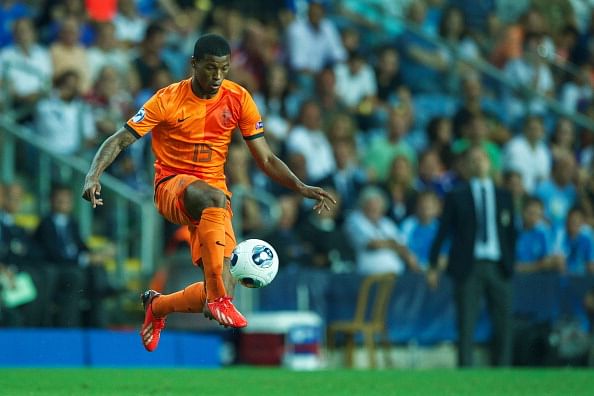 Georginio Wijnaldum of Holland U21 during the UEFA EURO U21 championship semi-final match between Italy and Netherlands on June 15, 2013 at the HaMoshava stadium at Petach Tikva, Israel.(Photo by VI Images via Getty Images)